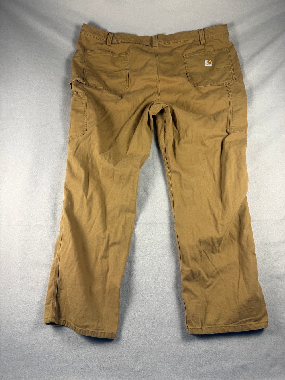 Carhartt Carpenter Pants Womens 24W Tan Original Fit Canvas Cargo Utility Work